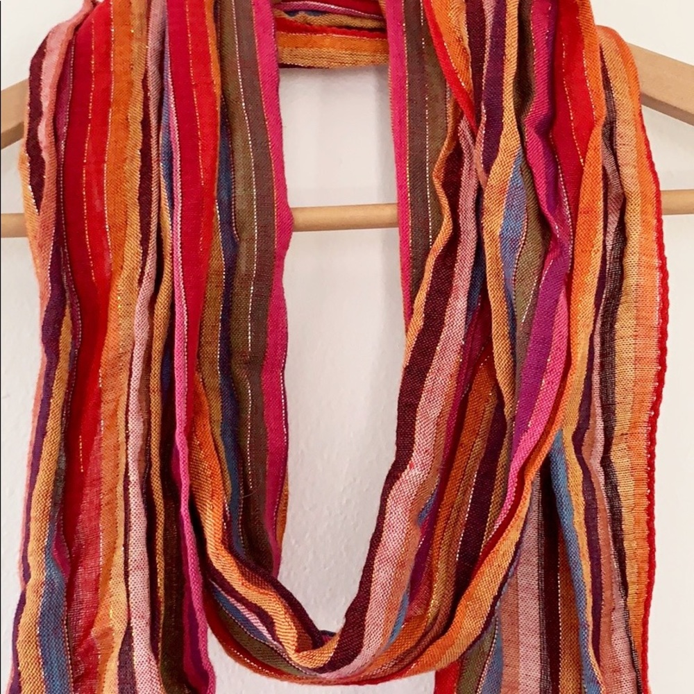 Bundle & Save! Multicolor Shimmery Summer Scarf - Picture 2 of 3
